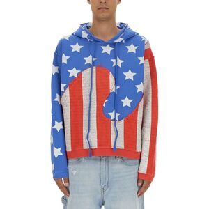 Erl Men "Stars And Stripes Swirl" Sweatshirt